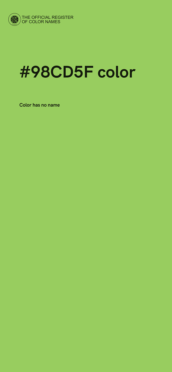#98CD5F color image