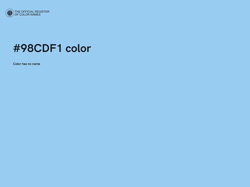 #98CDF1 color image