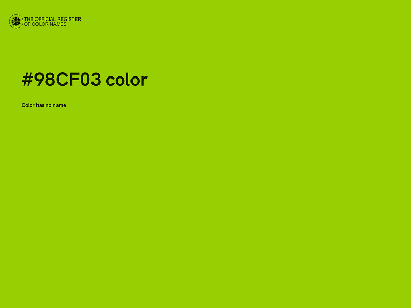 #98CF03 color image