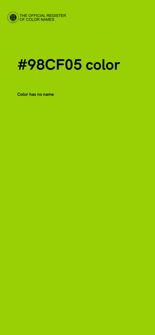 #98CF05 color image
