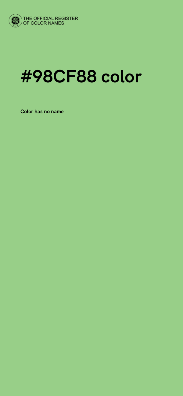 #98CF88 color image