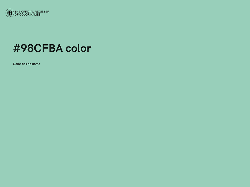 #98CFBA color image