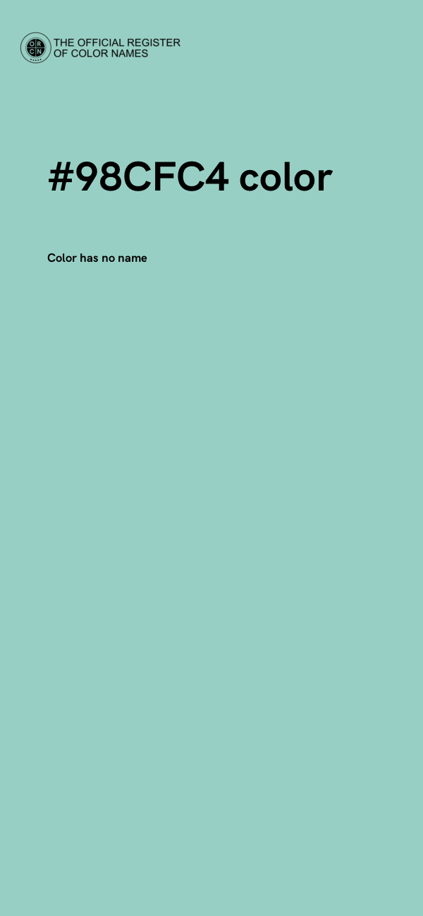 #98CFC4 color image