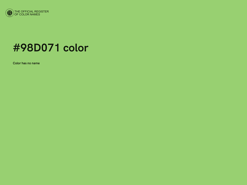 #98D071 color image