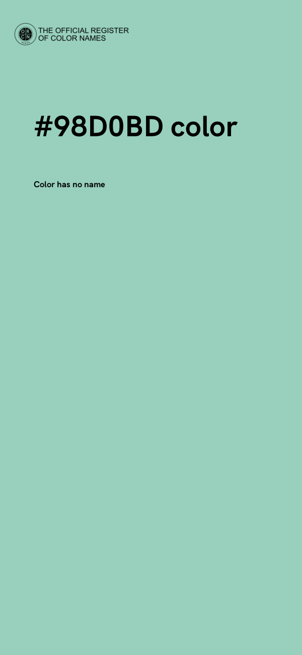 #98D0BD color image