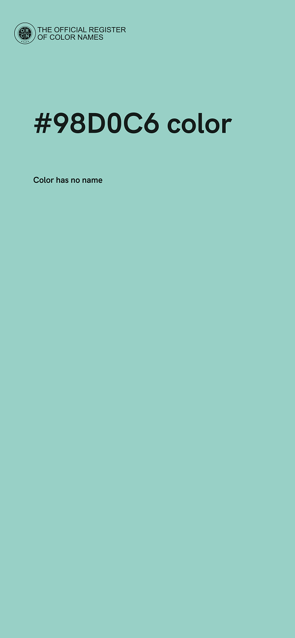 #98D0C6 color image