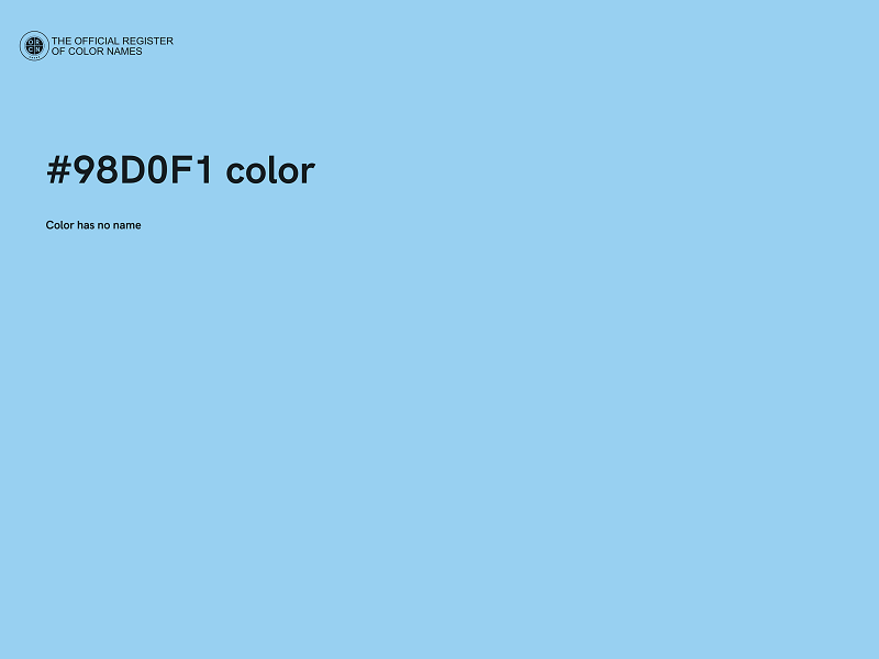 #98D0F1 color image