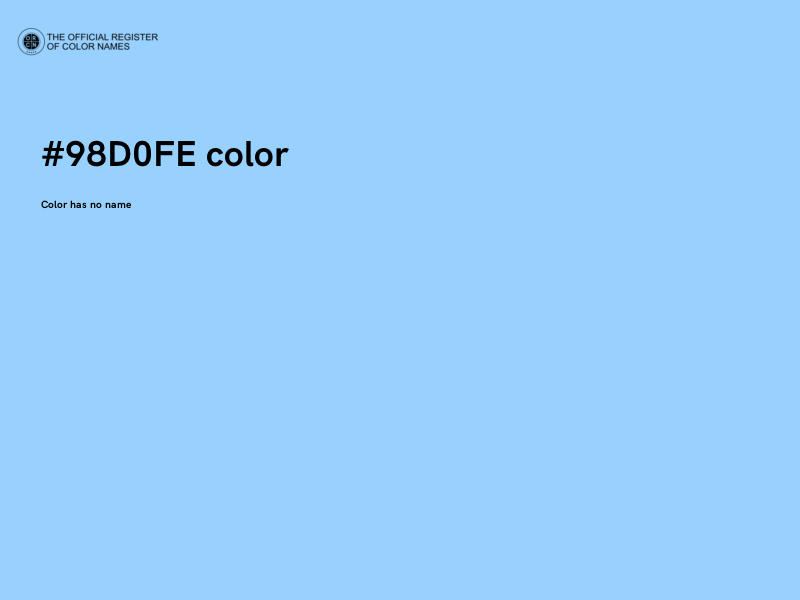#98D0FE color image