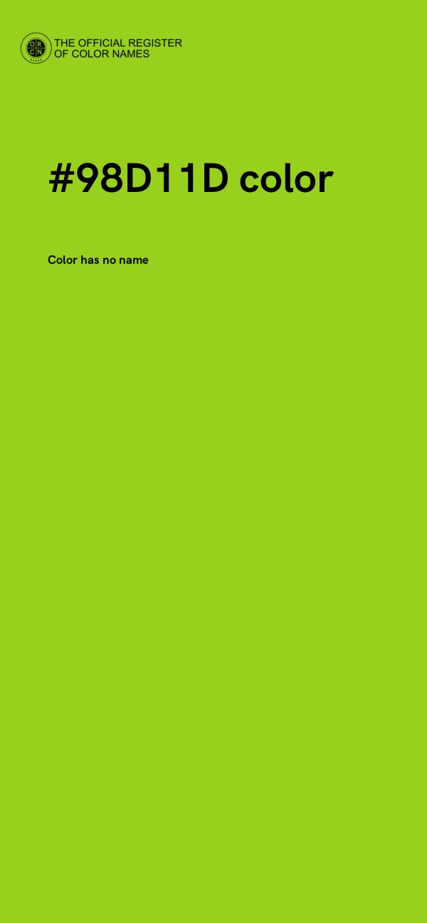 #98D11D color image