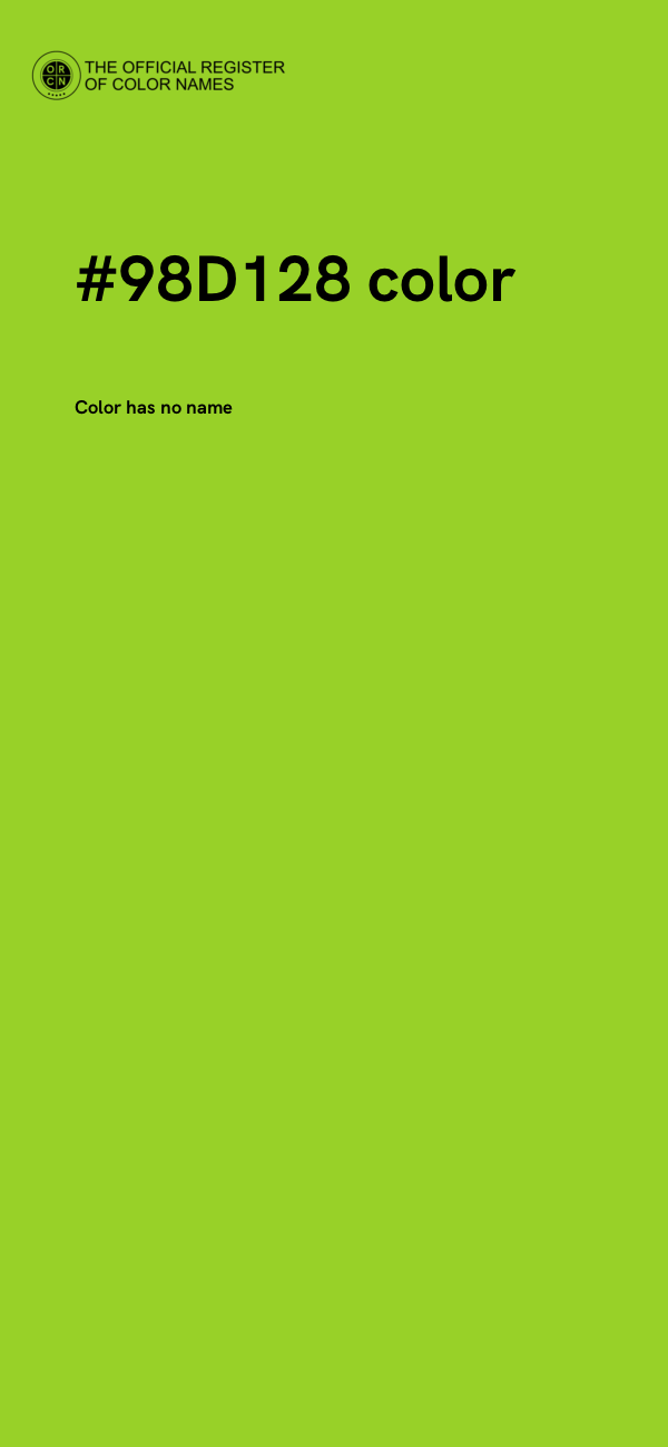 #98D128 color image