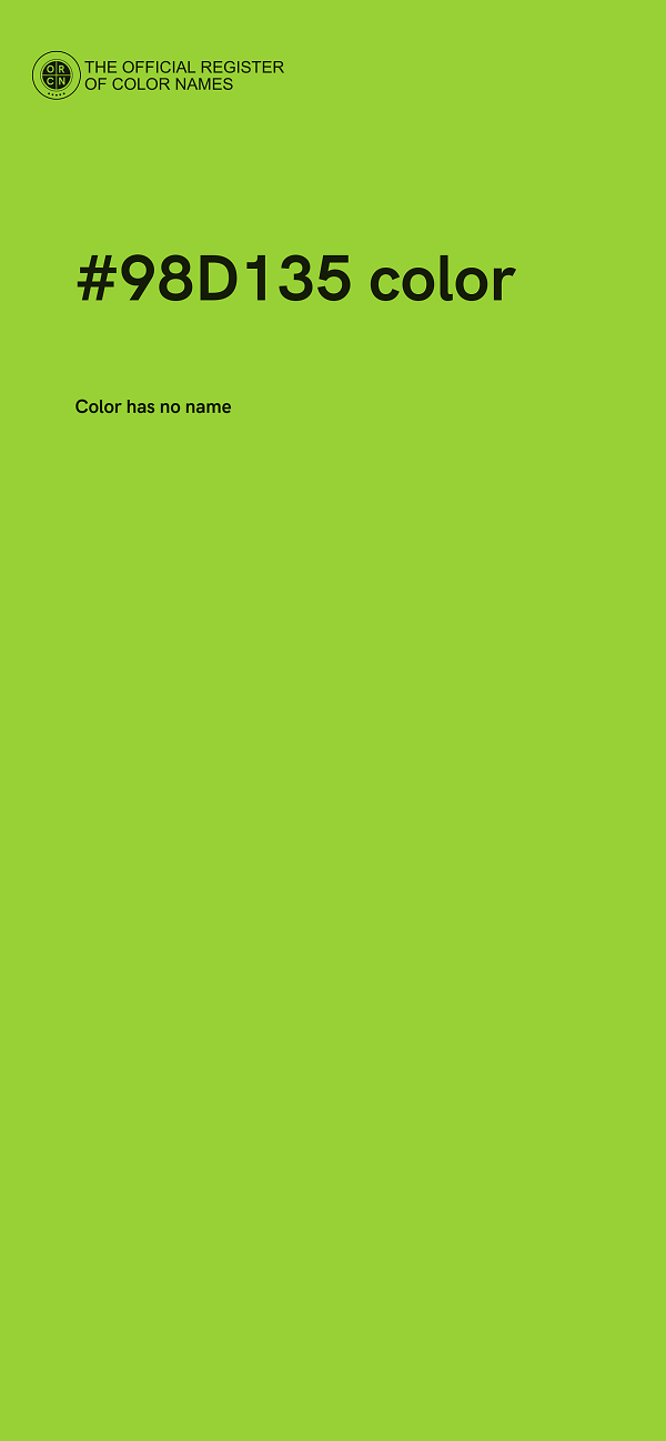 #98D135 color image