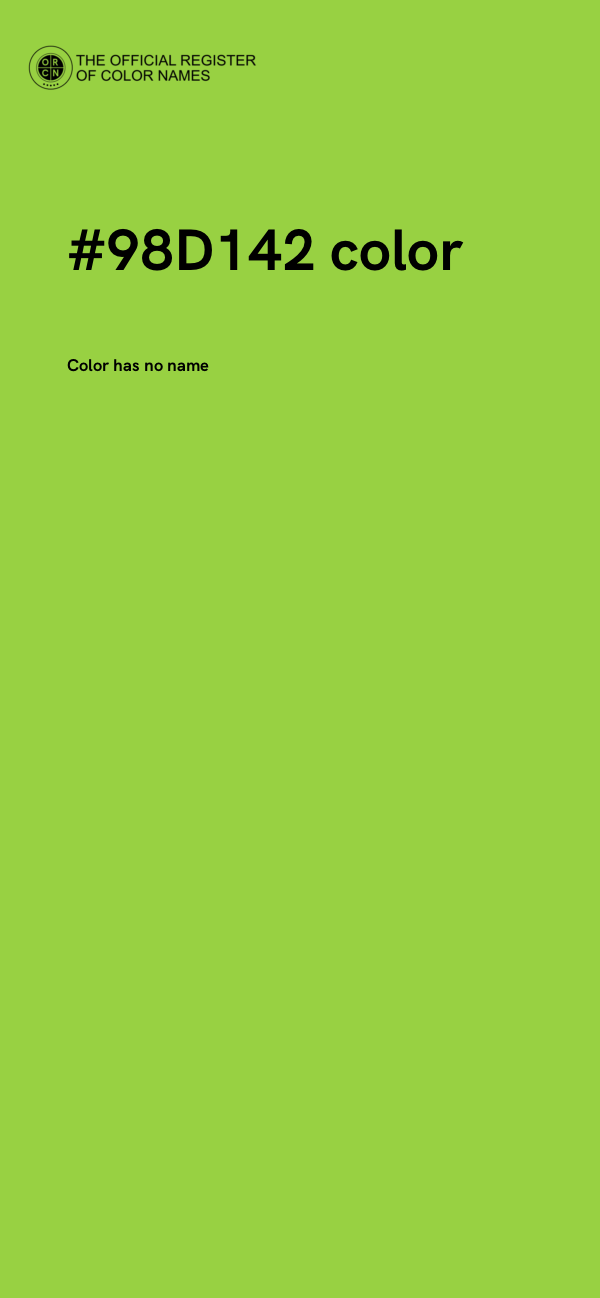 #98D142 color image