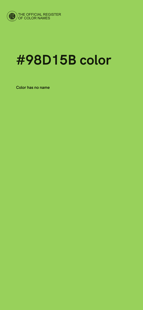#98D15B color image