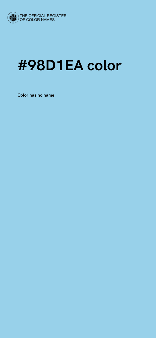 #98D1EA color image