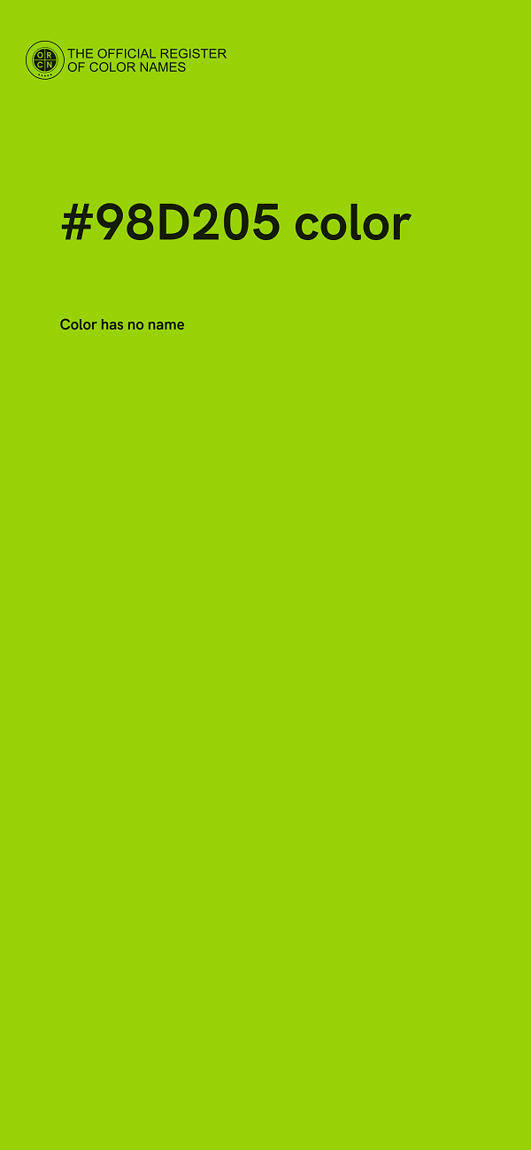 #98D205 color image