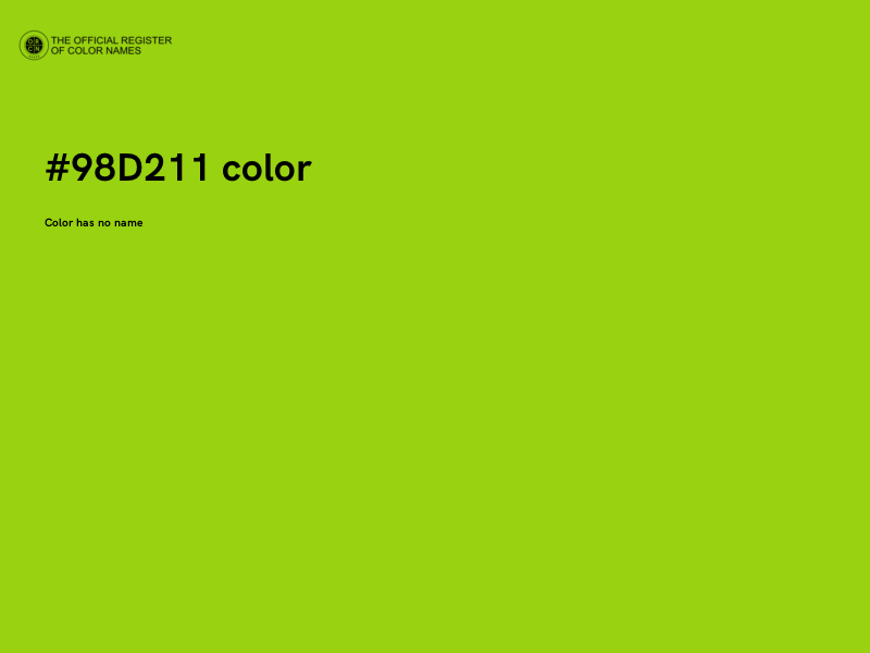 #98D211 color image