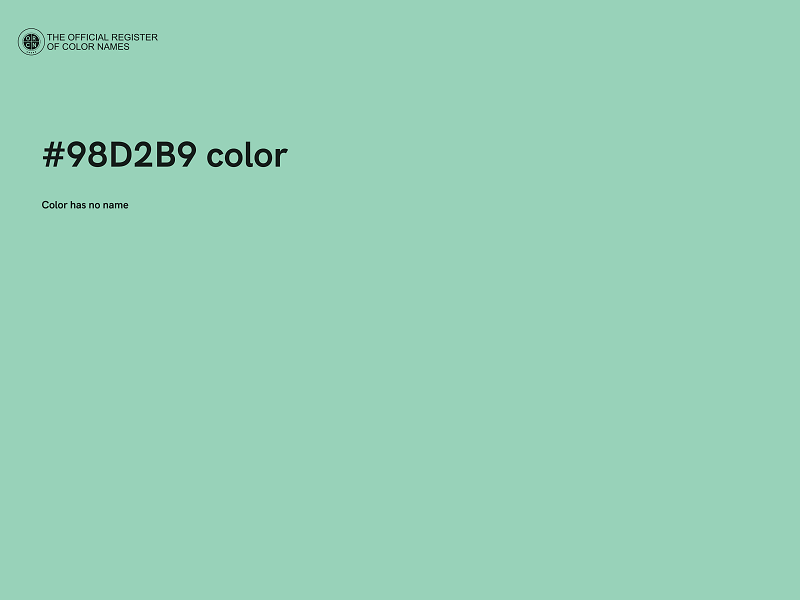 #98D2B9 color image