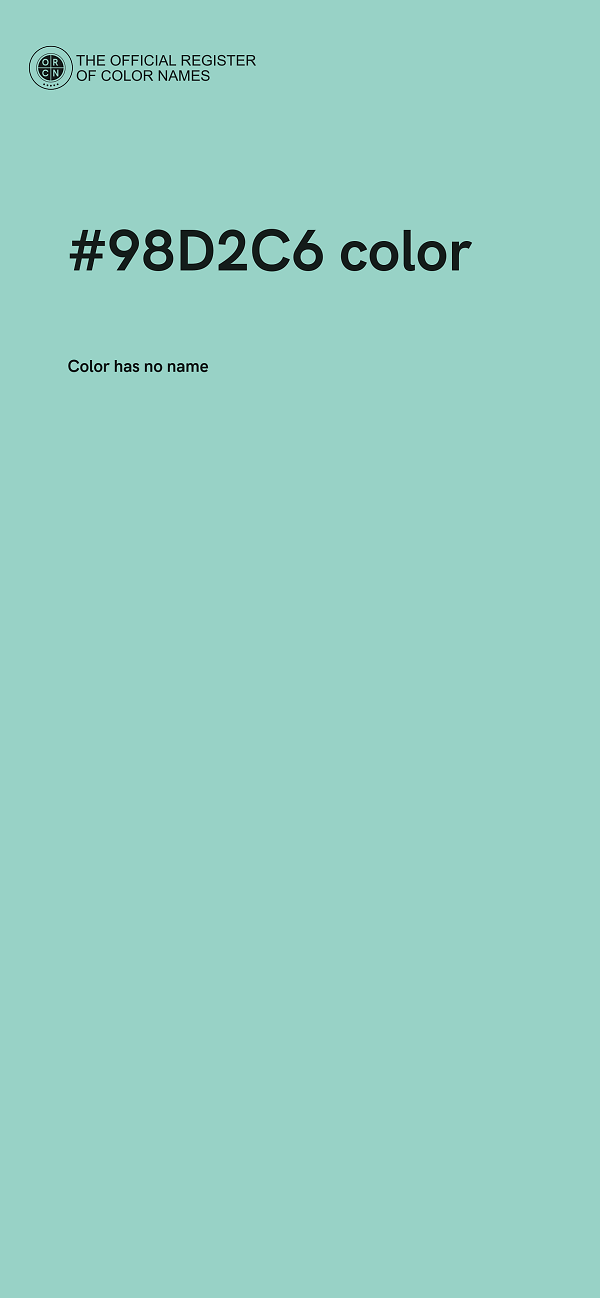 #98D2C6 color image