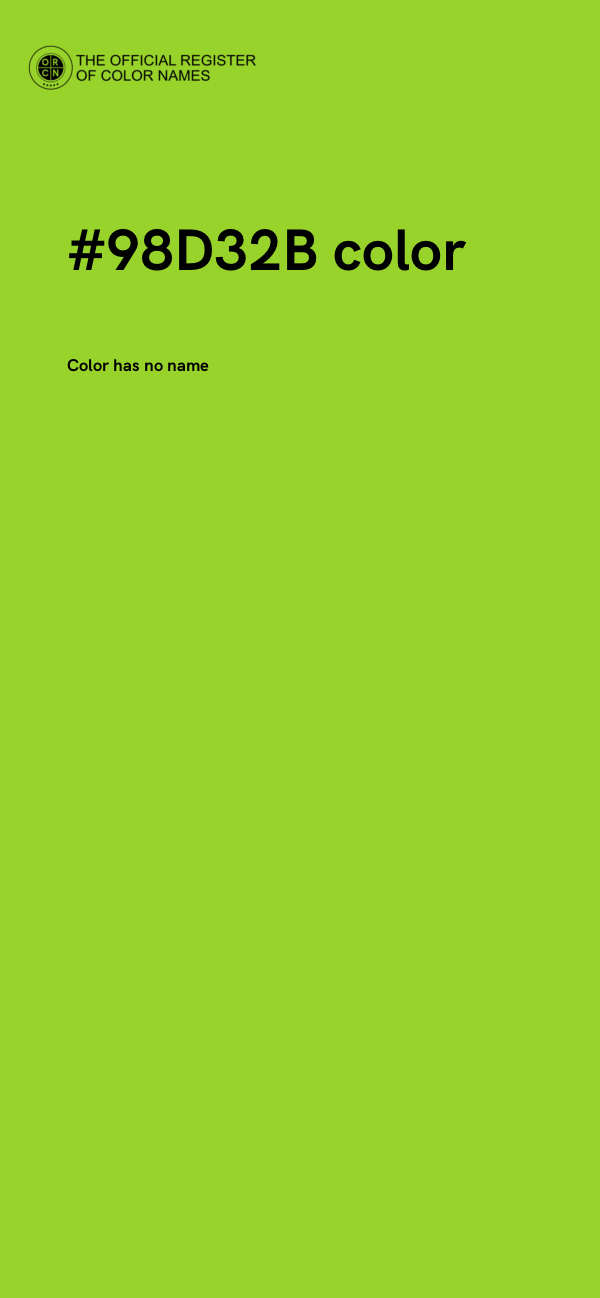 #98D32B color image