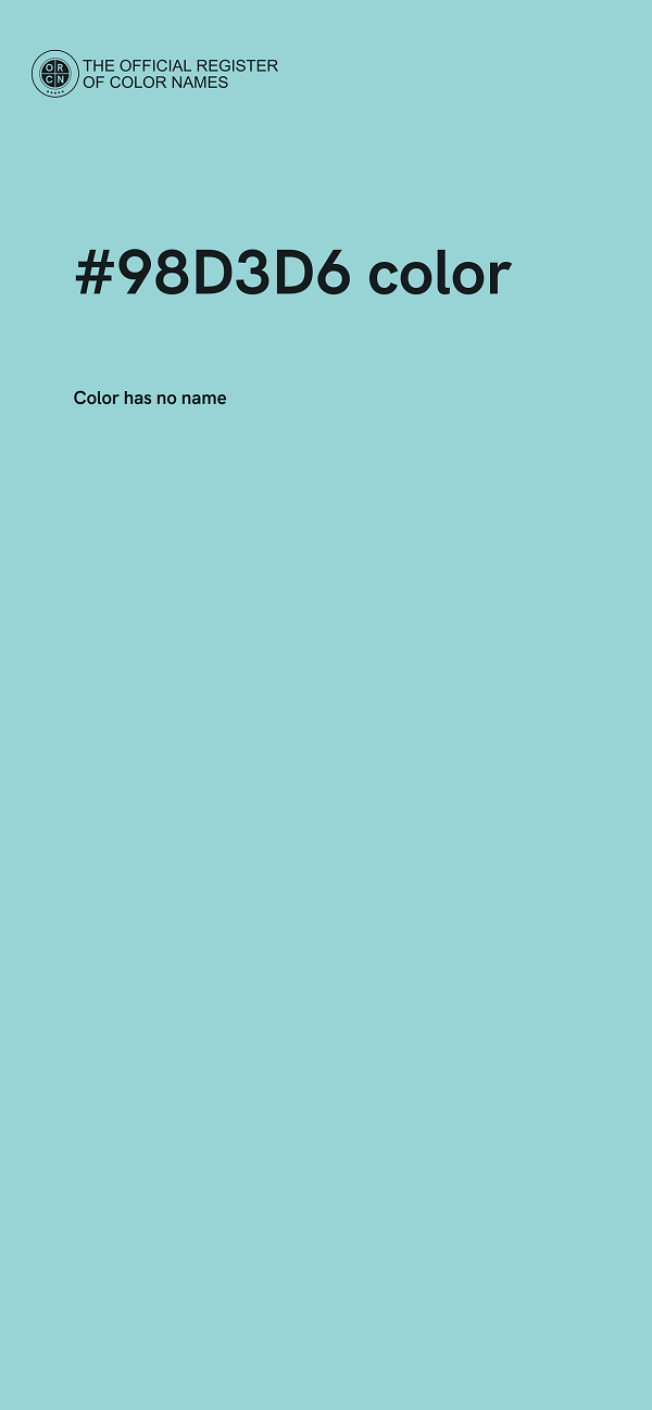 #98D3D6 color image