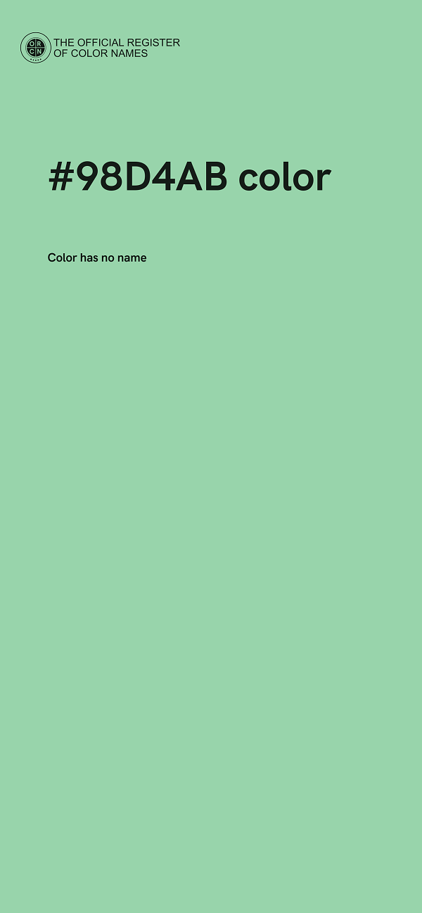 #98D4AB color image