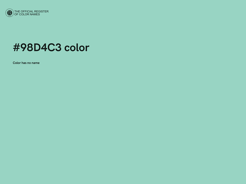 #98D4C3 color image