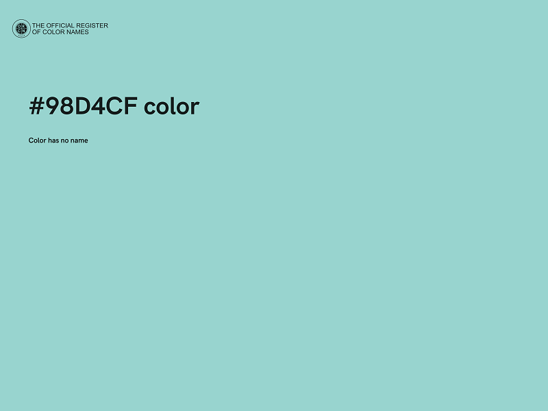 #98D4CF color image