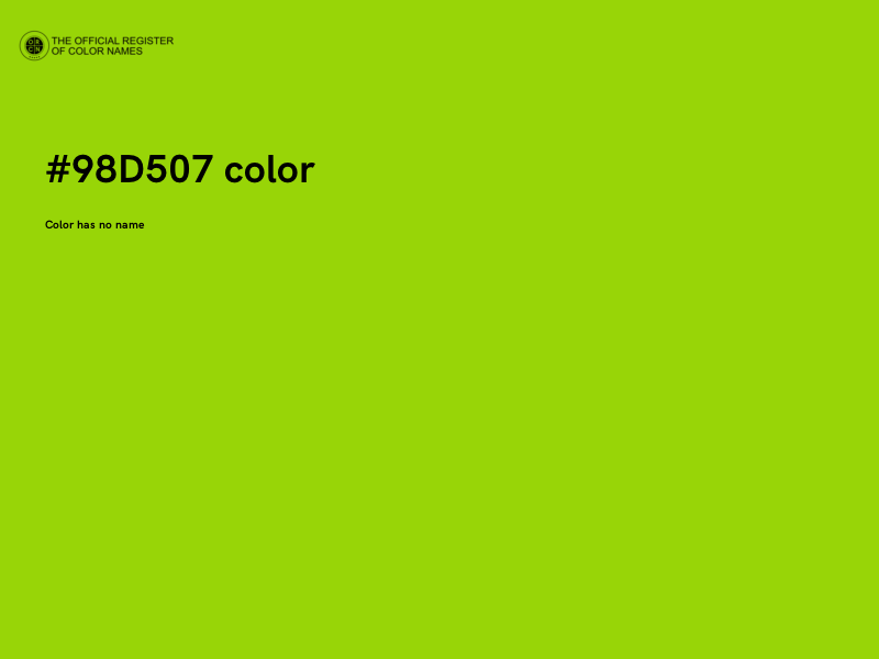 #98D507 color image