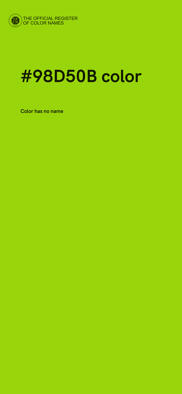 #98D50B color image