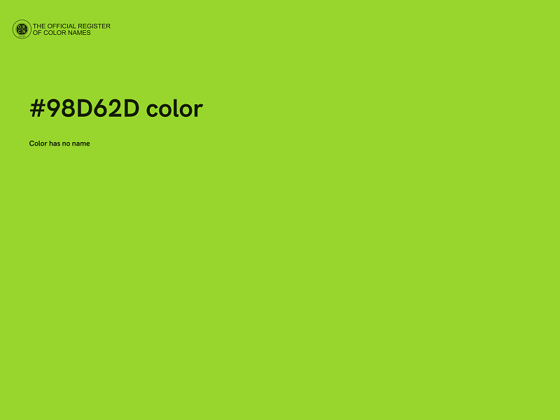 #98D62D color image