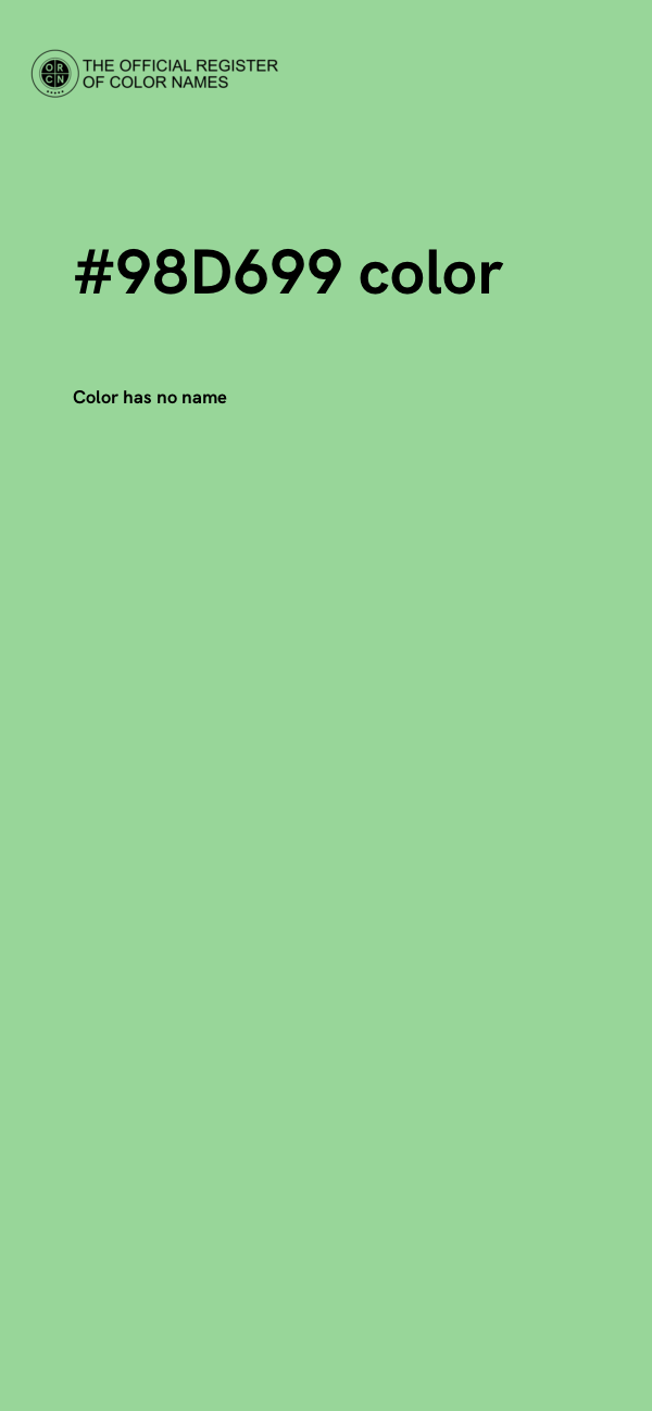 #98D699 color image