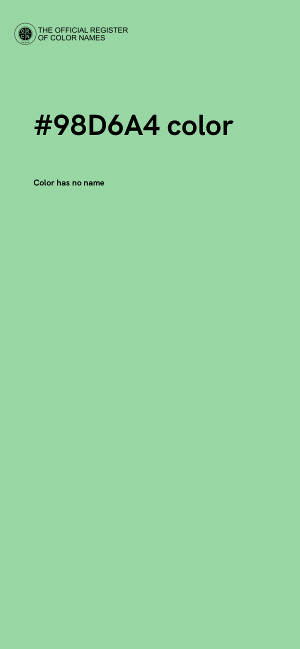 #98D6A4 color image