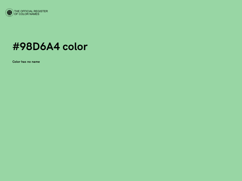 #98D6A4 color image