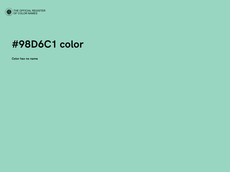 #98D6C1 color image