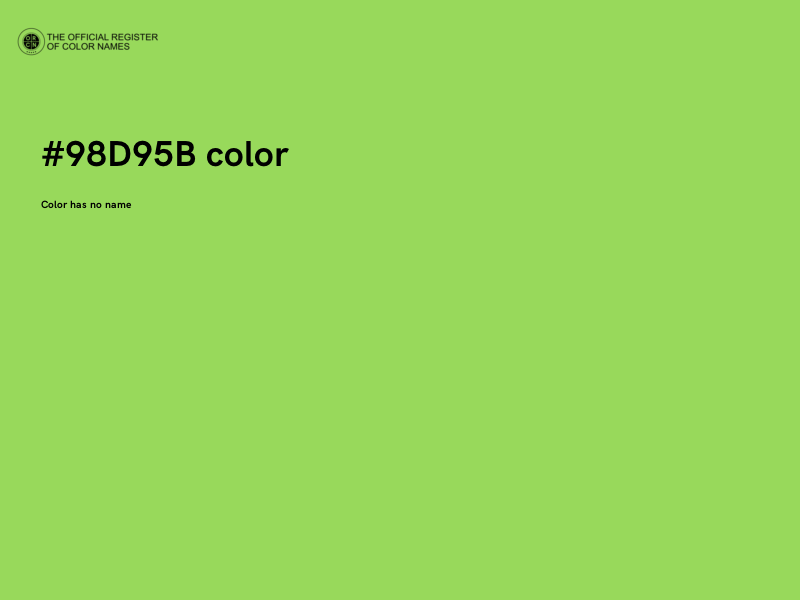 #98D95B color image