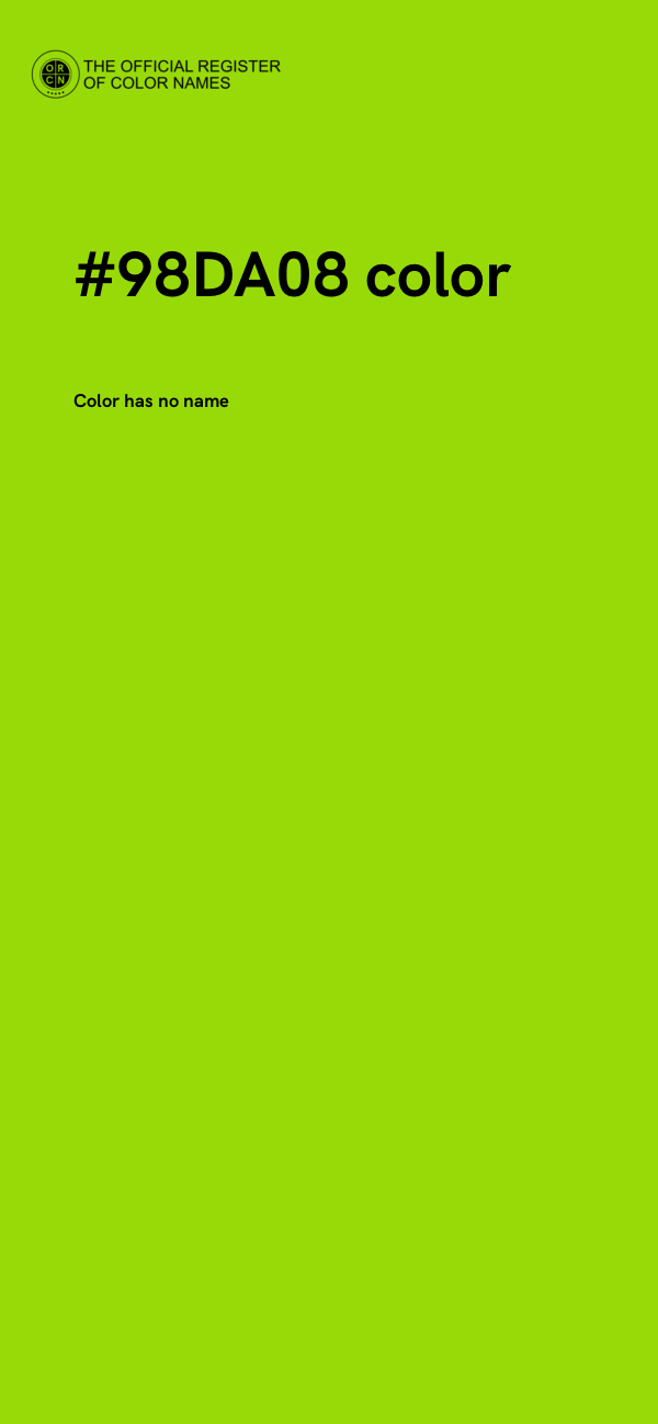 #98DA08 color image
