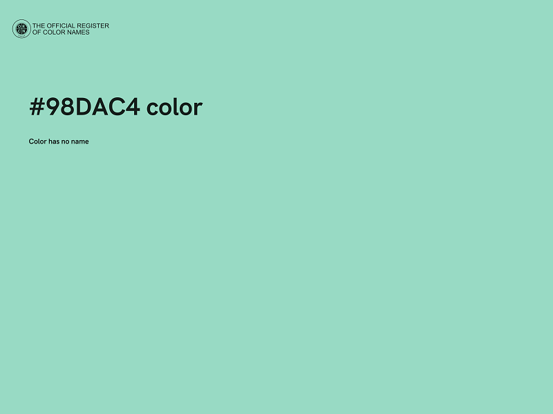 #98DAC4 color image