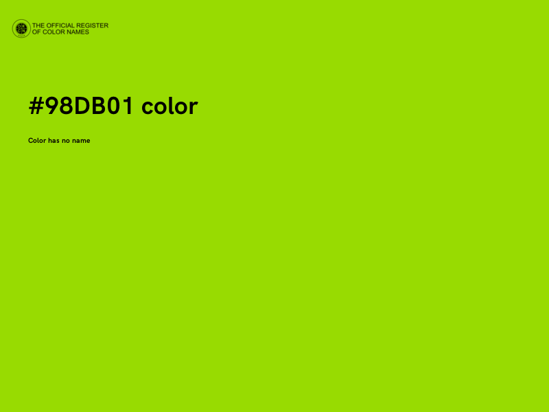 #98DB01 color image
