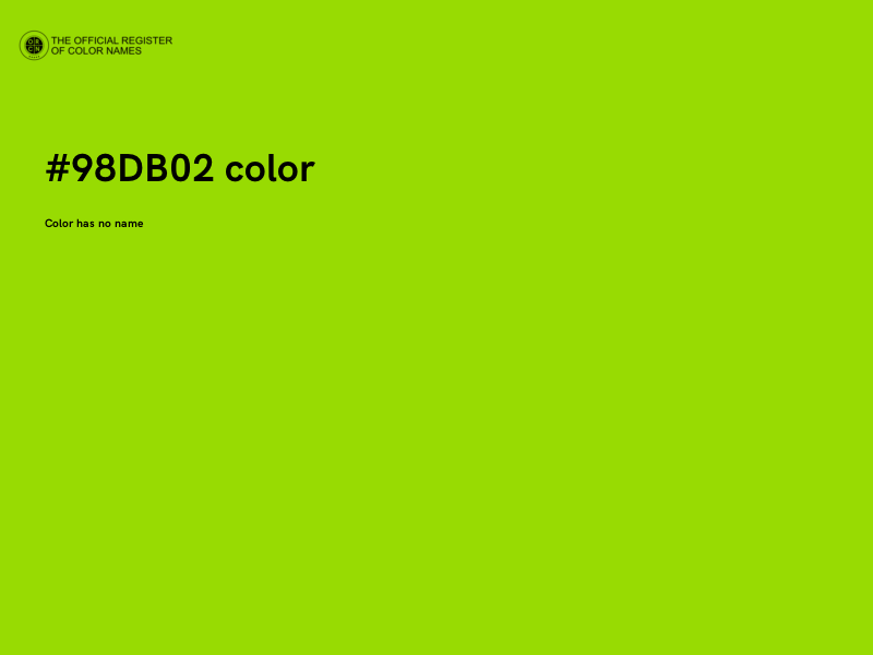 #98DB02 color image