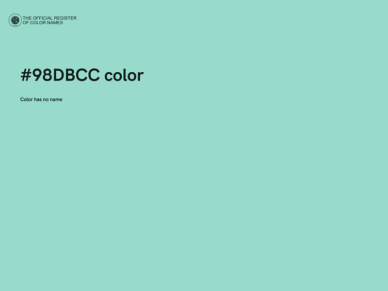 #98DBCC color image