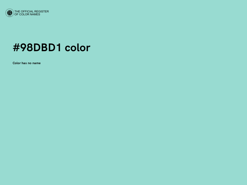 #98DBD1 color image