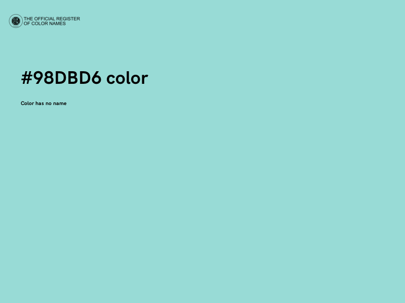 #98DBD6 color image