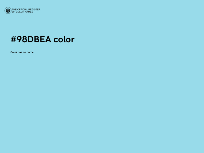 #98DBEA color image