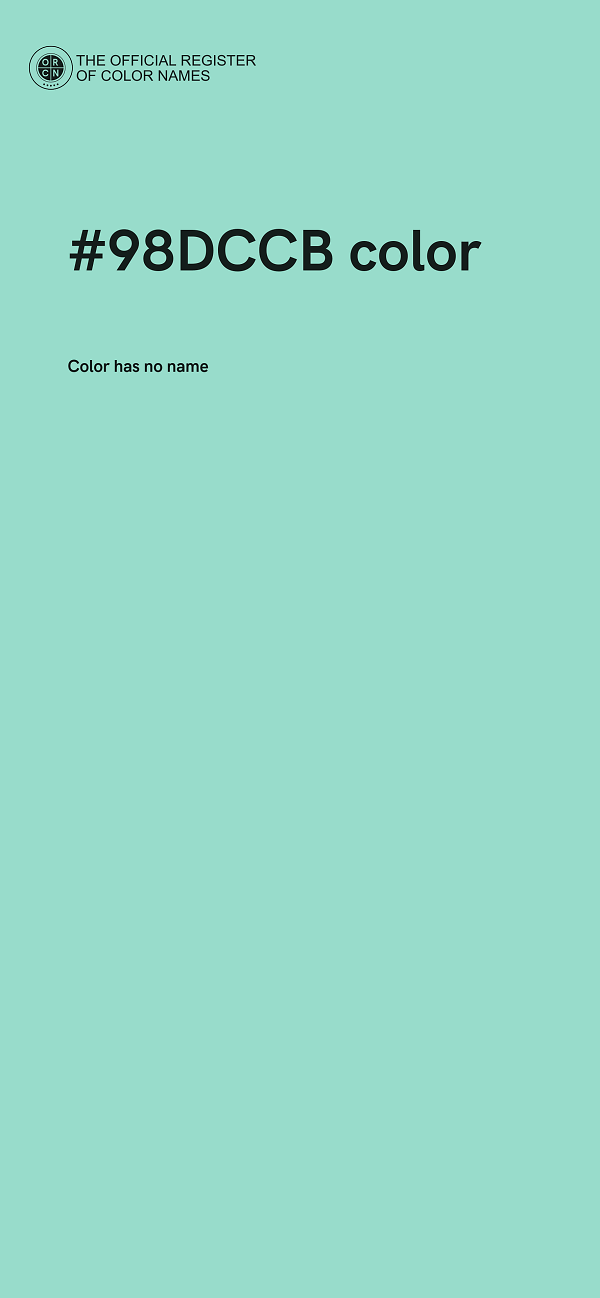 #98DCCB color image