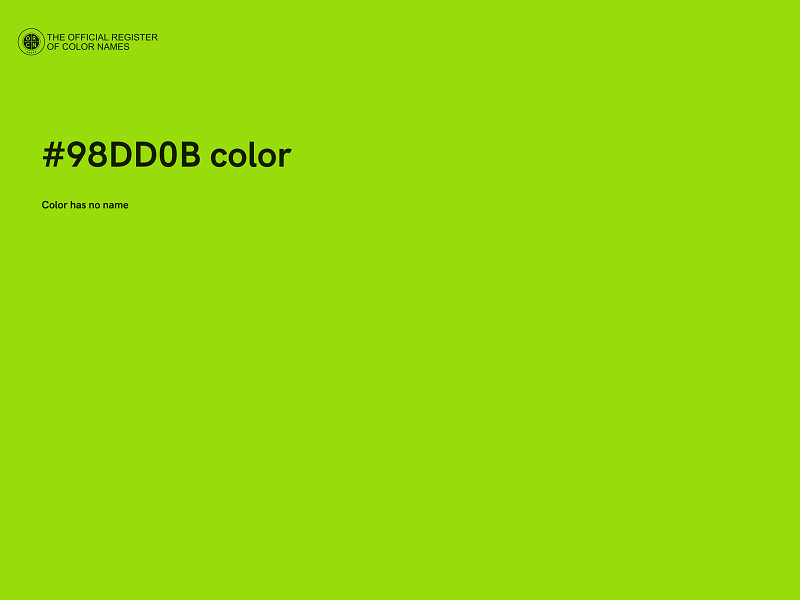 #98DD0B color image