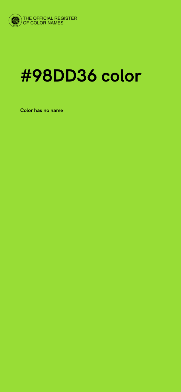 #98DD36 color image
