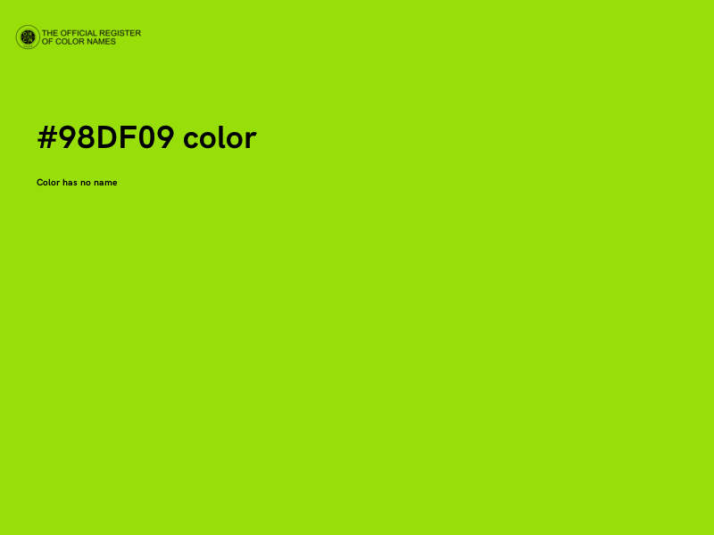 #98DF09 color image