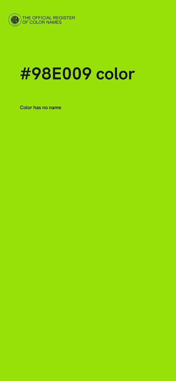 #98E009 color image