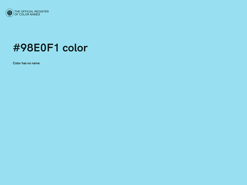 #98E0F1 color image