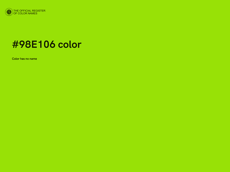 #98E106 color image